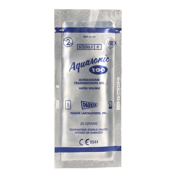 Sterile Aquasonic 100 conductive gel 