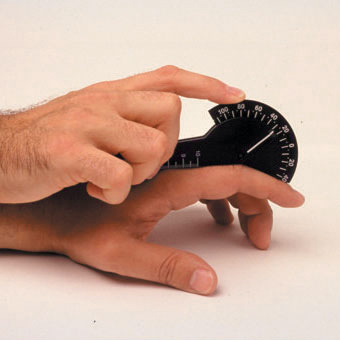 Plastic 180° digit goniometer