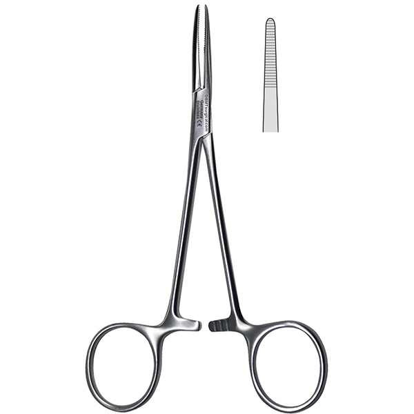 Kelly Hemostatic Straight Forceps - 14 cm