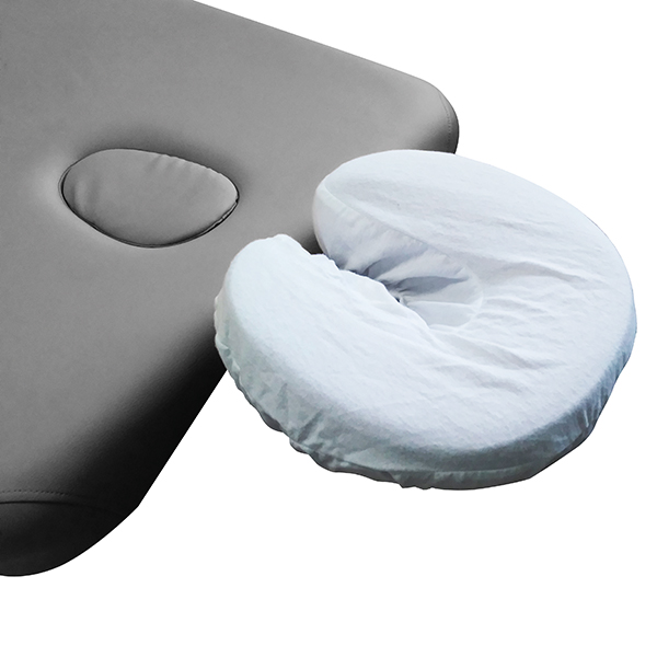 White flanel headrest cover