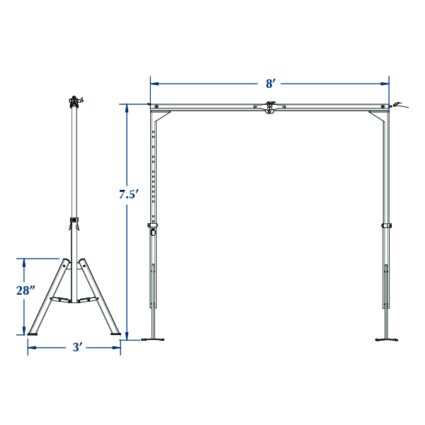 Portable Free Stand System