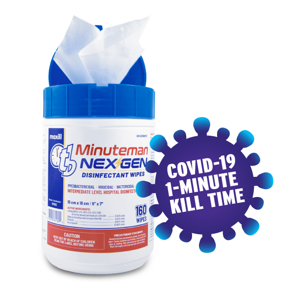 tb Minuteman Nex Gen Disinfectant wipes