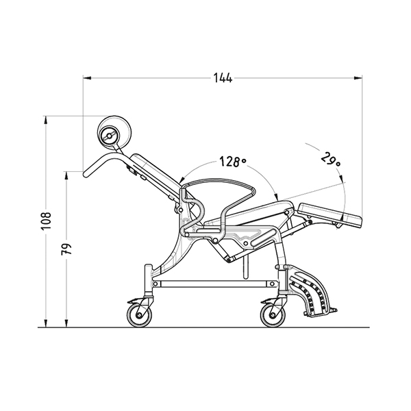 Phoenix Shower Chair - Fix Model