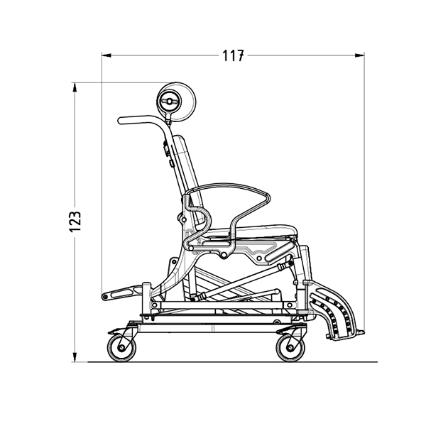 Phoenix Shower Chair - Hydraulic Model