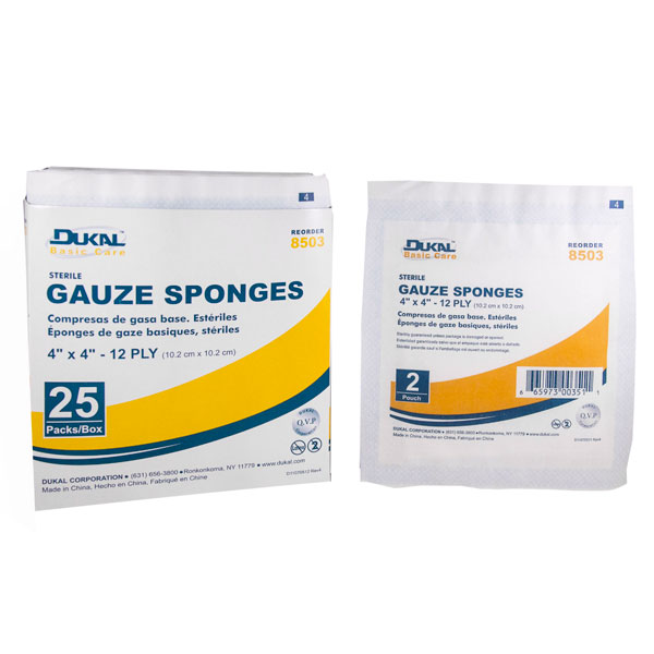 Dukal basic gauze sponges